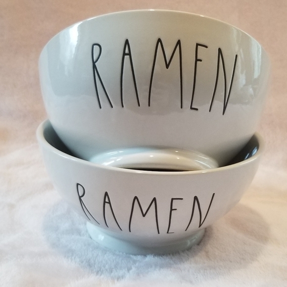 Rae Dunn Ramen Bowls. Set of 2. Approx. 3" Tall and 5.5" in Diameter. - Picture 1 of 3